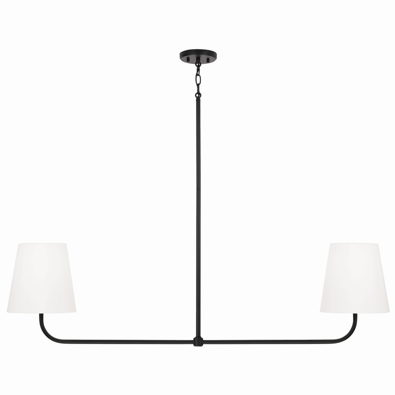 Capital Lighting 849421MB Brody Two Light Island Pendant, Matte Black