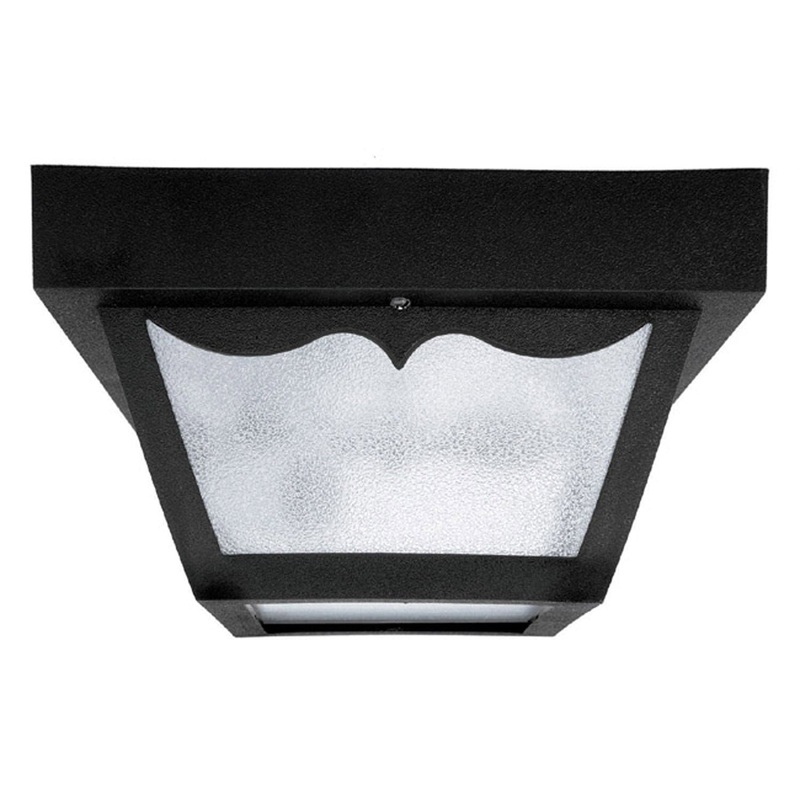 Capital Lighting 9239BK Two Light Outdoor Flush Mount, Black (Discontinued)