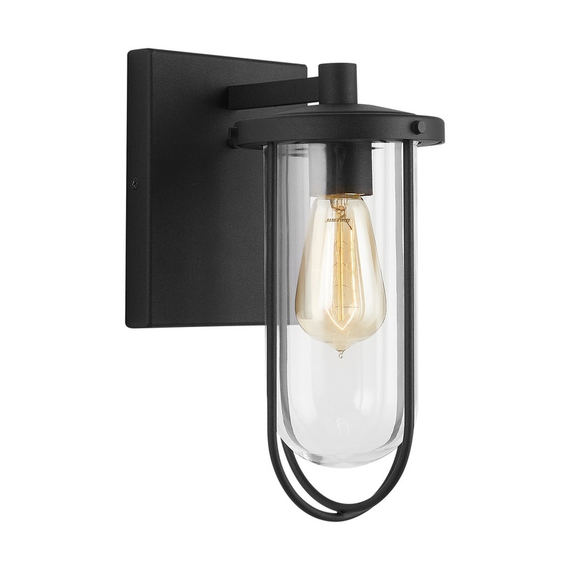 Capital Lighting 934211BK Corbin One Light Wall Mount, Black