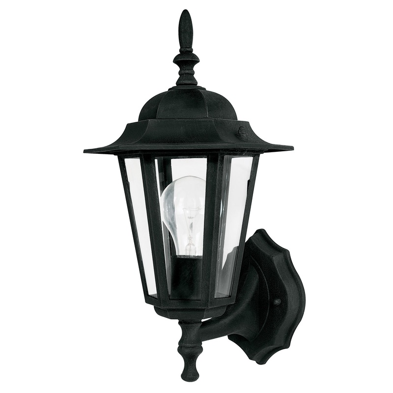 Capital Lighting 9825BK One Light Outdoor Wall Lantern, Black