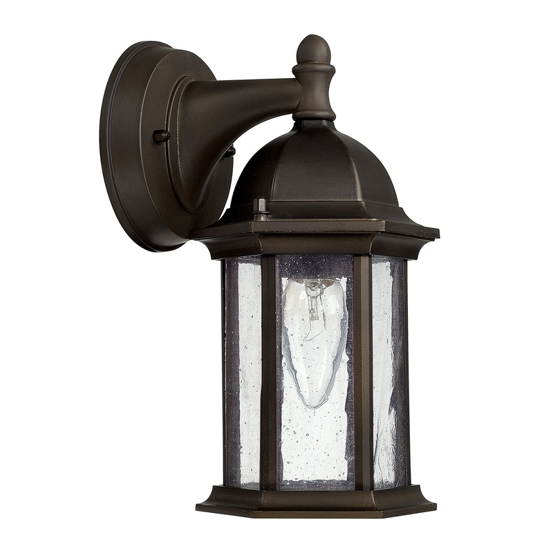 Capital Lighting 9831OB Main Street One Light Outdoor Wall Lantern, Old Bronze