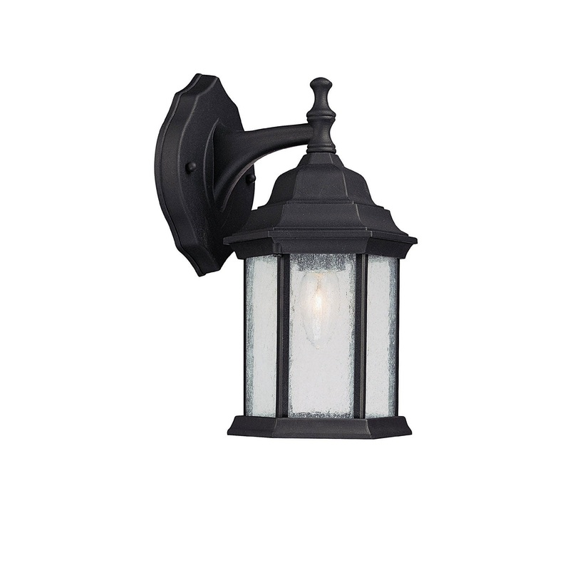 Capital Lighting 9832BK Main Street One Light Outdoor Wall Lantern, Black