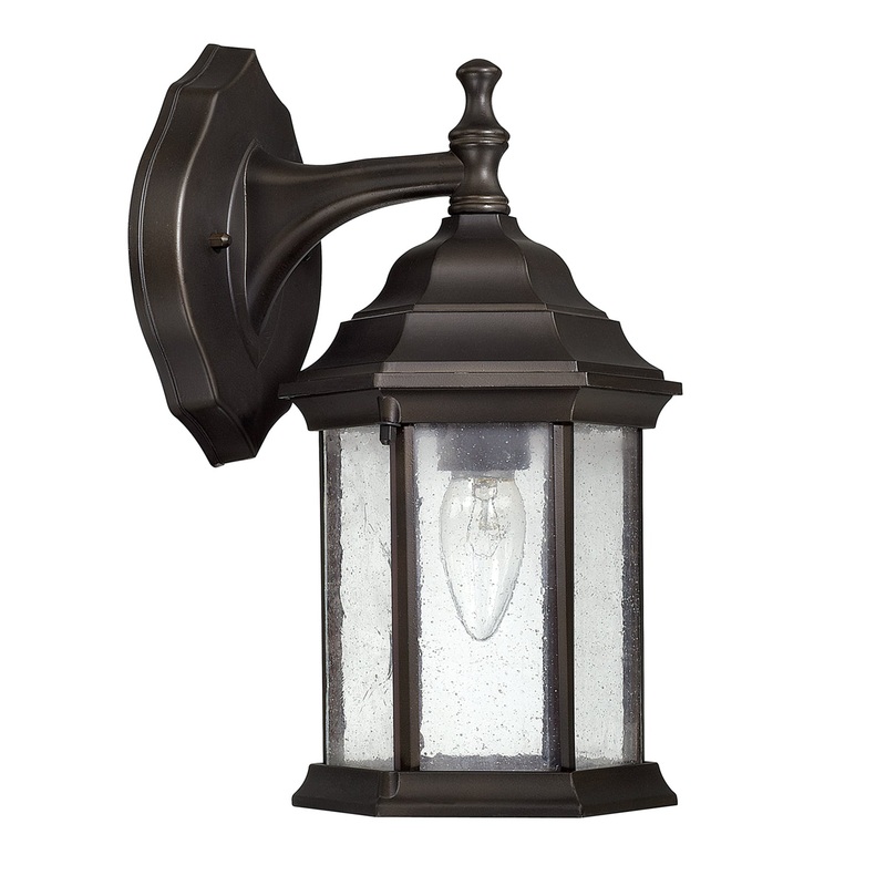 Capital Lighting 9832OB Main Street One Light Outdoor Wall Lantern, Old Bronze