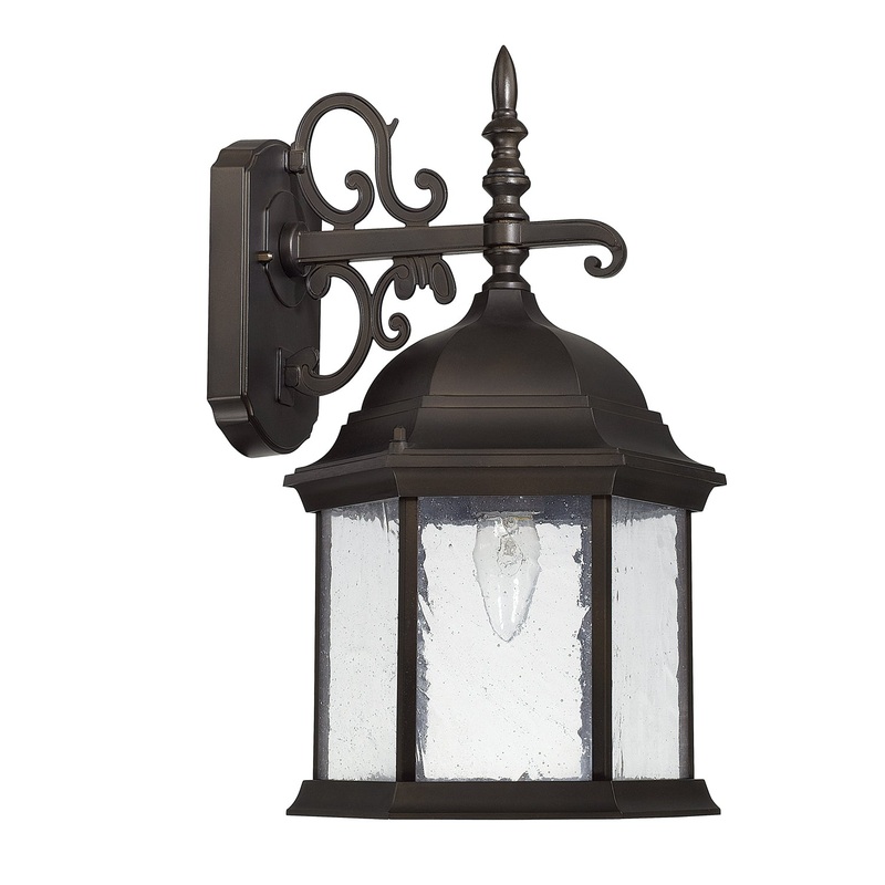 Capital Lighting 9833OB Main Street One Light Outdoor Wall Lantern, Old Bronze
