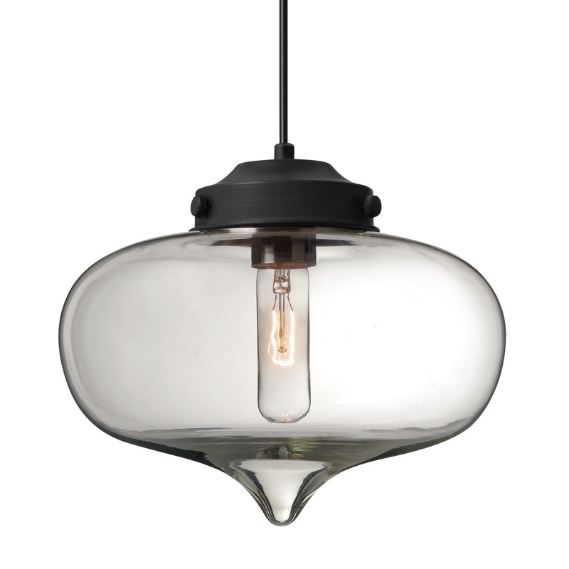 Besa 1JC-MIRACL-BK Besa Mira Pendant One Light Pendant Black