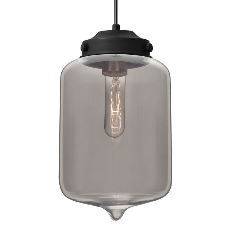 Besa 1JC-OLINSM-BK Besa Olin Pendant One Light Pendant Black