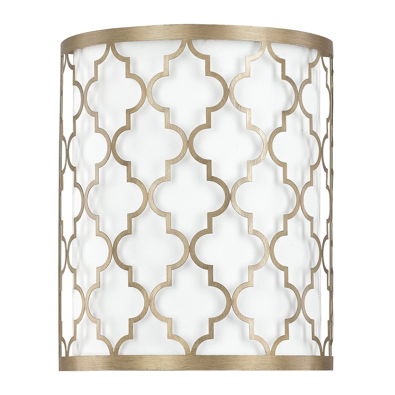 Capital Lighting 4546BG-566 Ellis Two Light Wall Sconce, Brushed Gold