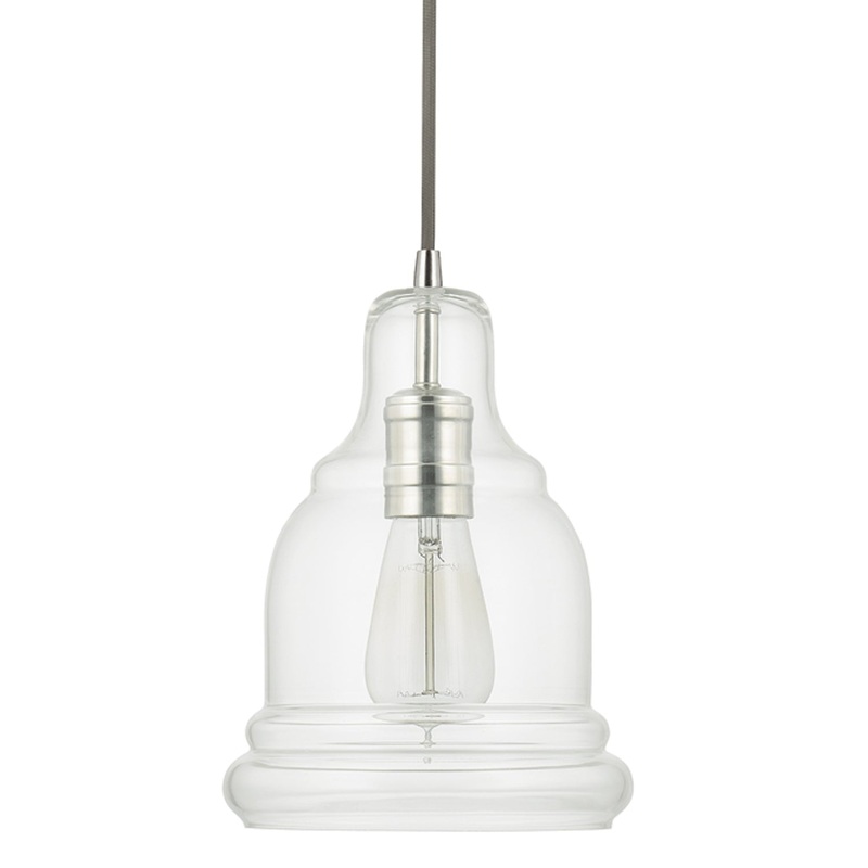 Capital Lighting 4643PN-138 Ashlyn One Light Pendant, Polished Nickel