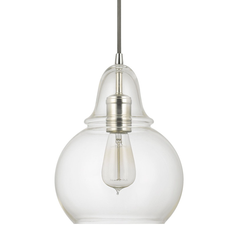 Capital Lighting 4644PN-143 Ashlyn One Light Pendant, Polished Nickel (Discontinued)