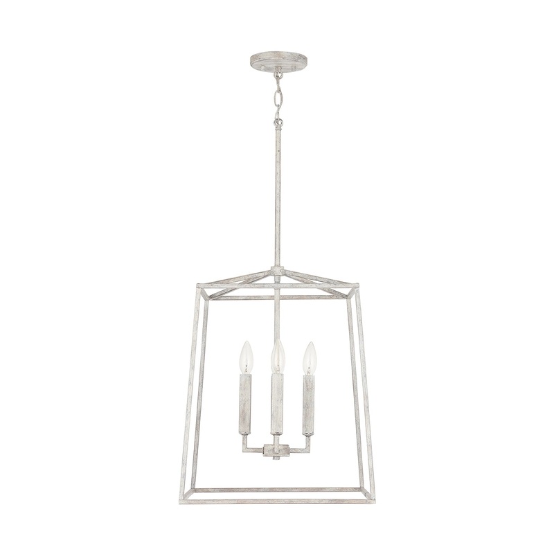 Capital Lighting 537642MS Thea Four Light Foyer Pendant, Mystic Sand