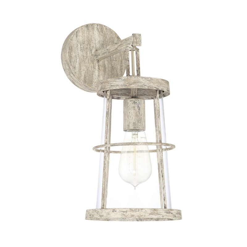 Capital Lighting 627411MS Beaufort One Light Wall Sconce, Mystic Sand