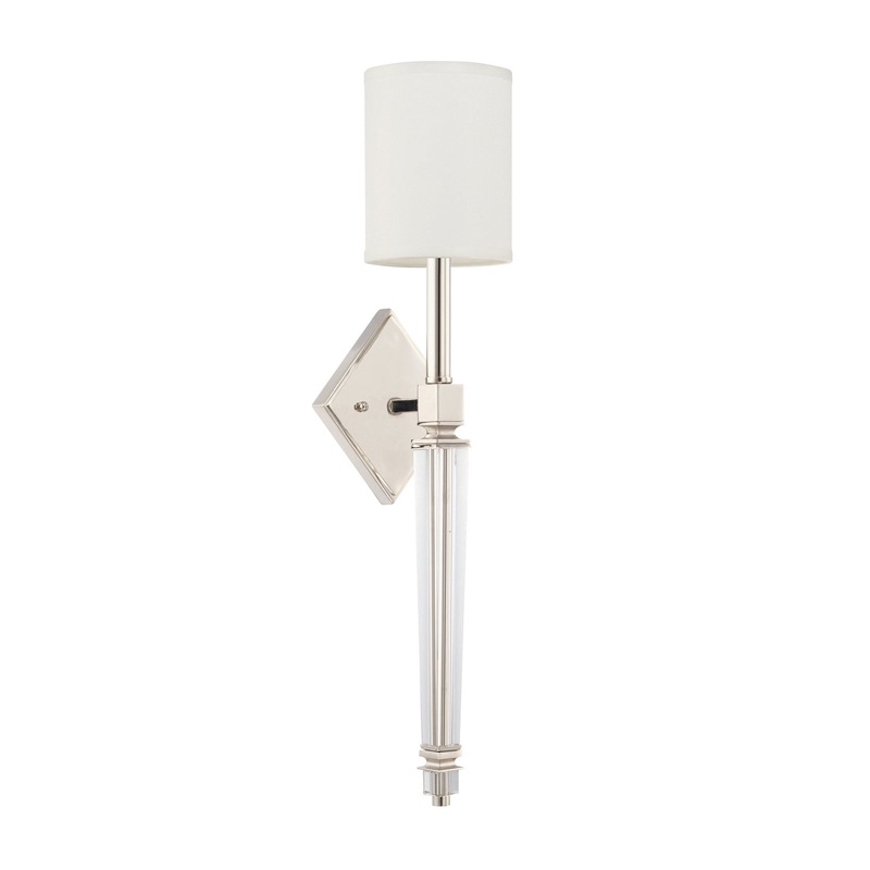 Capital Lighting 628412PN-684 Markle One Light Wall Sconce, Polished Nickel