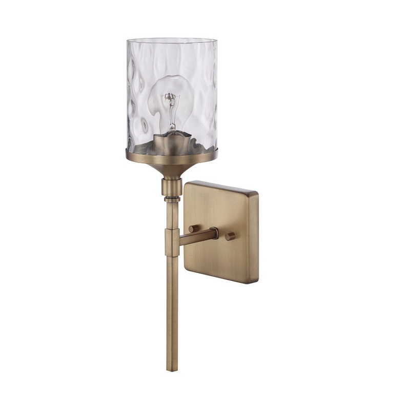 Capital Lighting 628811AD-451 Colton One Light Wall Sconce, Aged Brass