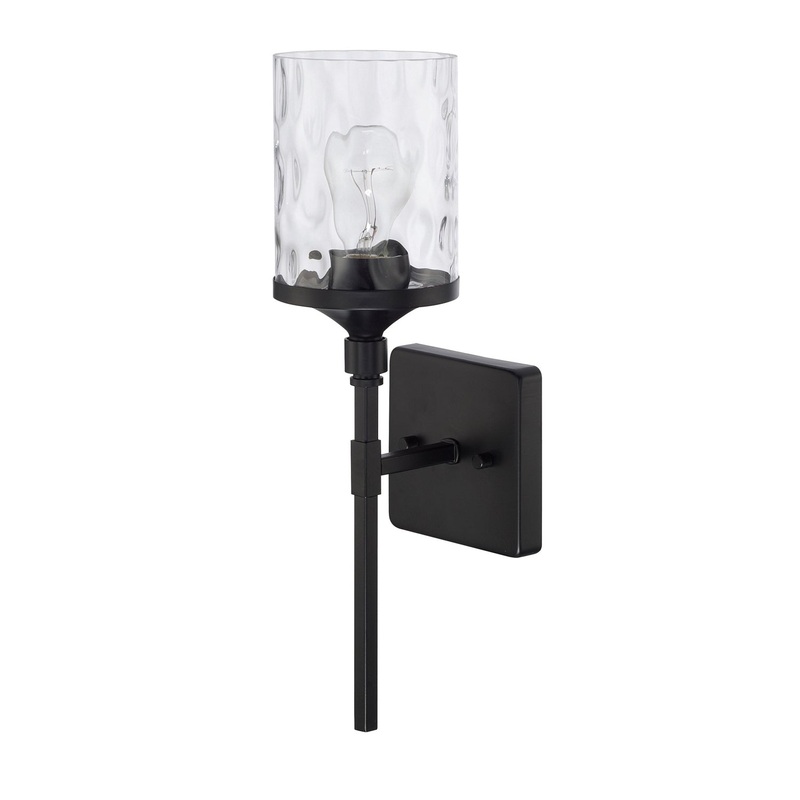 Capital Lighting 628811MB-451 Colton One Light Wall Sconce, Matte Black