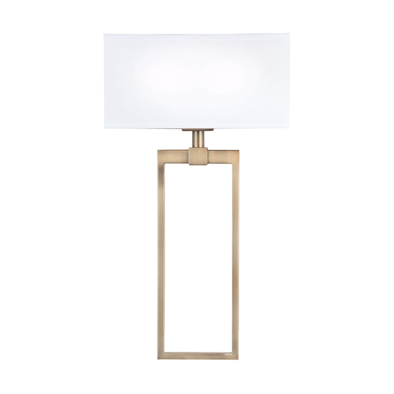 Capital Lighting 633321AD Lynden Two Light Wall Sconce, Aged Brass