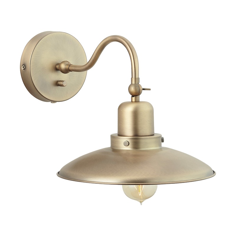 Capital Lighting 634811AD Dewitt One Light Wall Sconce, Aged Brass