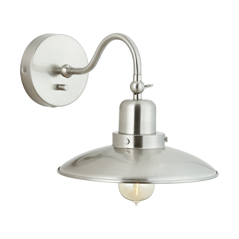 Capital Lighting 634811BN Dewitt One Light Wall Sconce, Brushed Nickel