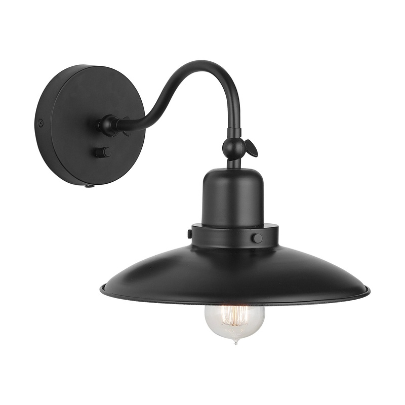 Capital Lighting 634811MB Dewitt One Light Wall Sconce, Matte Black