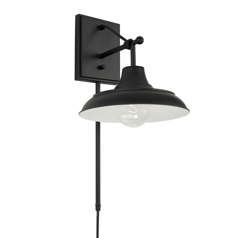 Capital Lighting 642111MB Jones One Light Wall Sconce, Matte Black