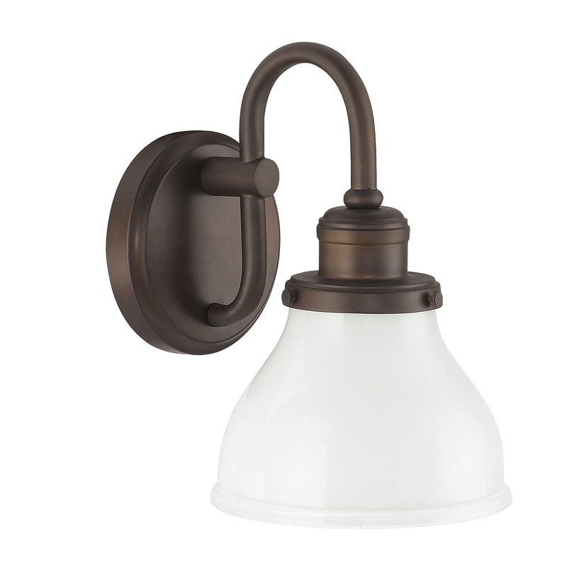 Capital Lighting 8301BB-128 Baxter One Light Wall Sconce, Burnished Bronze (Discontinued)
