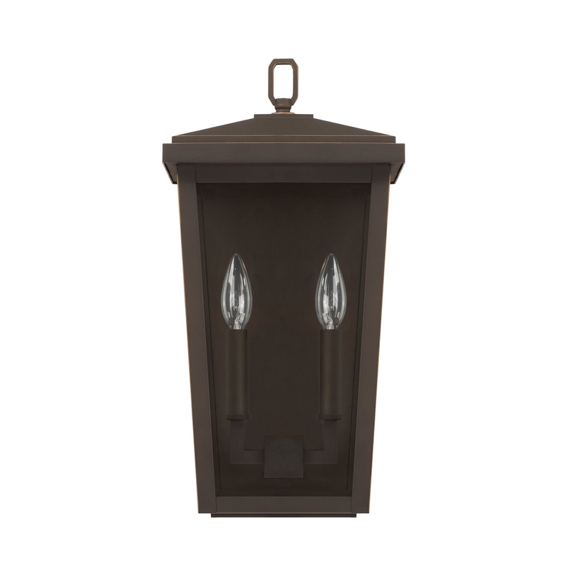 Capital Lighting 926222OZ Donnelly Two Light Outdoor Wall Lantern, Oiled Bronze (Discontinued)