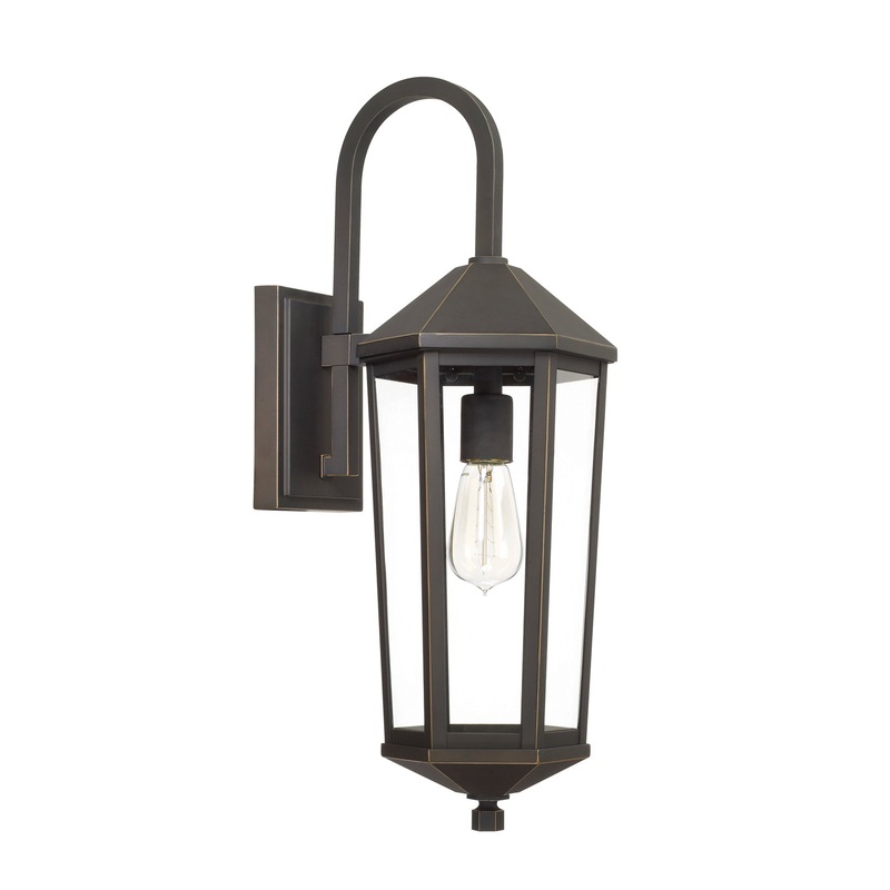 Capital Lighting 926911OZ Ellsworth One Light Outdoor Wall Lantern, Oiled Bronze