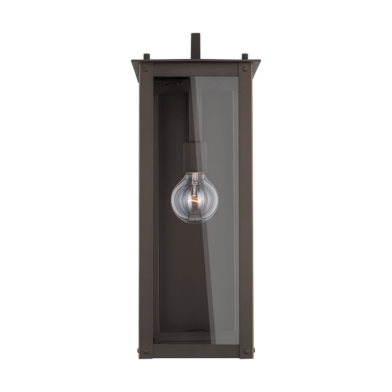 Capital Lighting 934612OZ Hunt One Light Wall Mount, Oiled Bronze