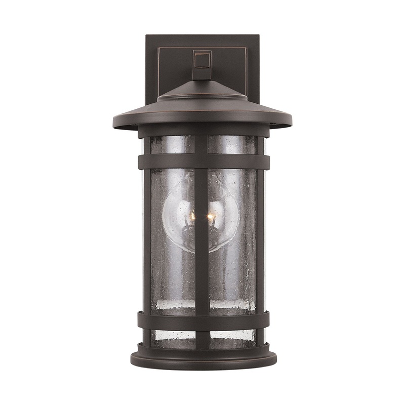 Capital Lighting 935511OZ Mission Hills One Light Outdoor Wall Lantern, Oiled Bronze (Discontinued)