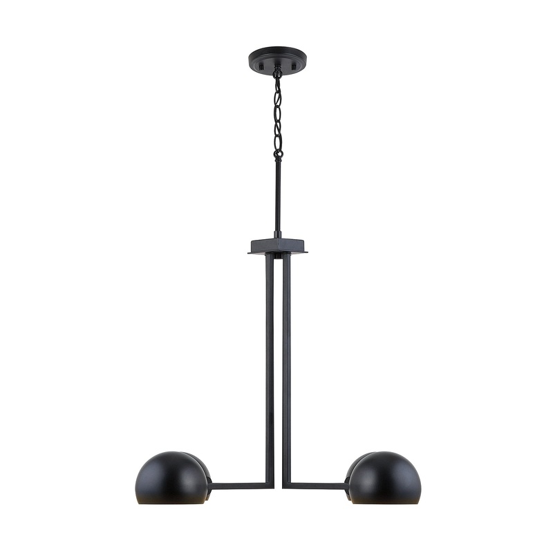 Capital Lighting 433141MB Hadley Four Light Chandelier, Matte Black