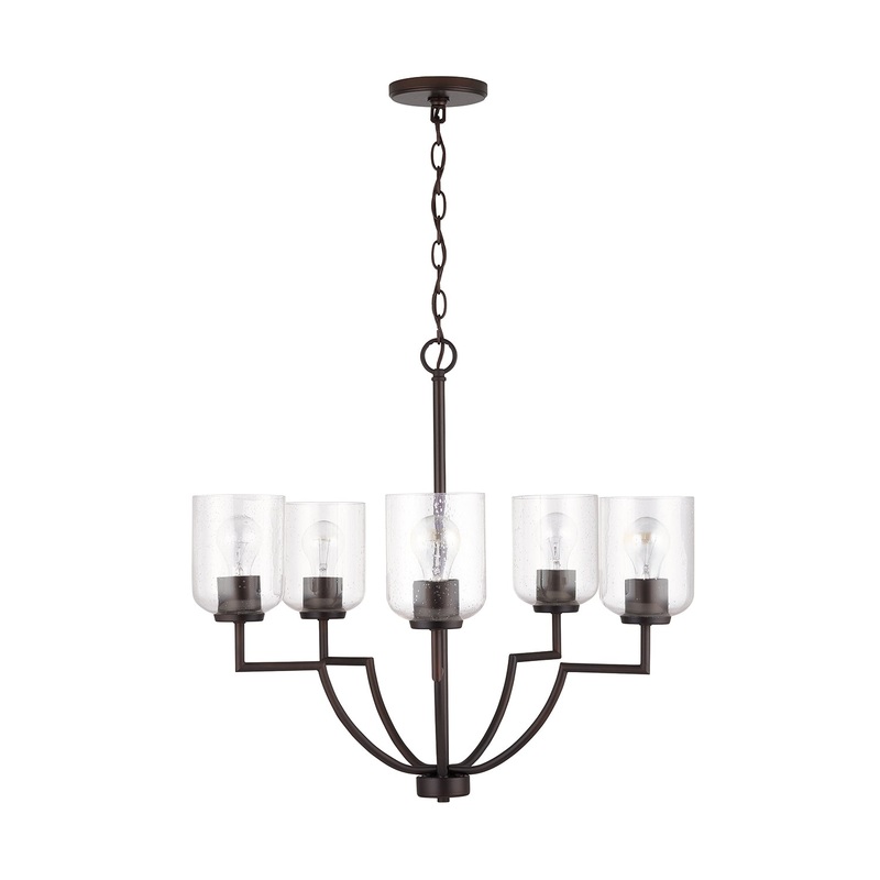Capital Lighting 439351BZ-500 Carter Five Light Chandelier, Bronze