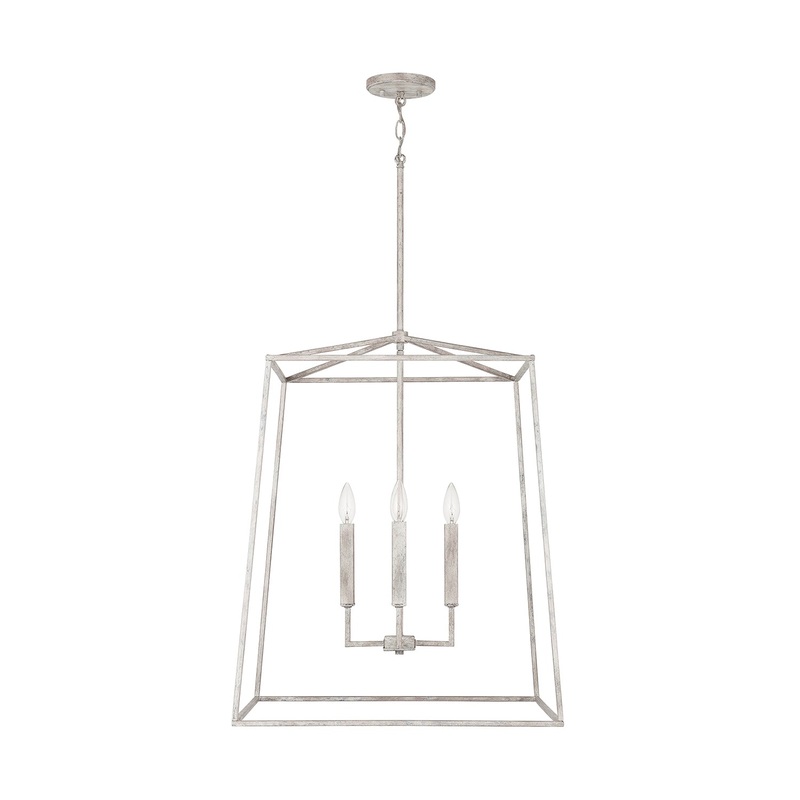 Capital Lighting 537643MS Thea Four Light Foyer Pendant, Mystic Sand