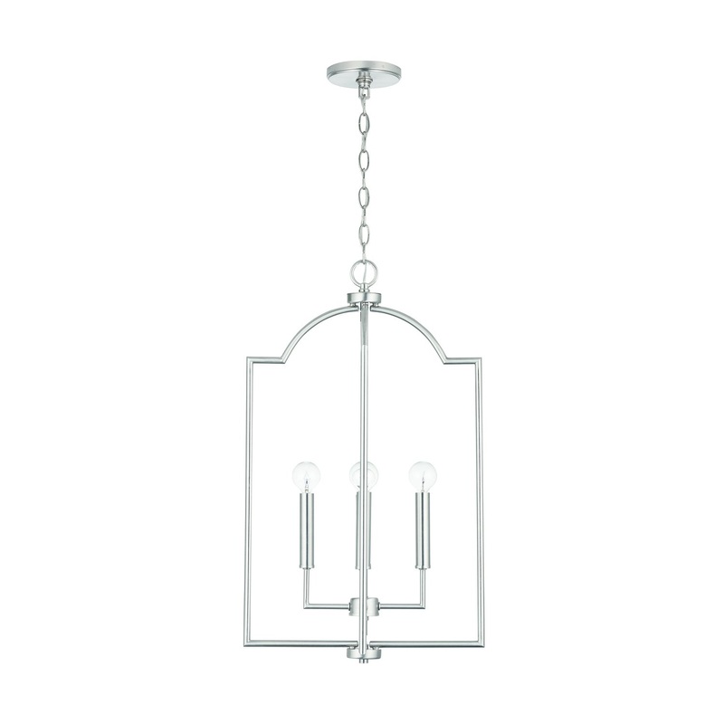 Capital Lighting 539341BN Carter Four Light Foyer Pendant, Brushed Nickel (Discontinued)