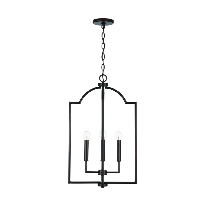 Capital Lighting 539341BZ Carter Four Light Foyer Pendant, Bronze (Discontinued)