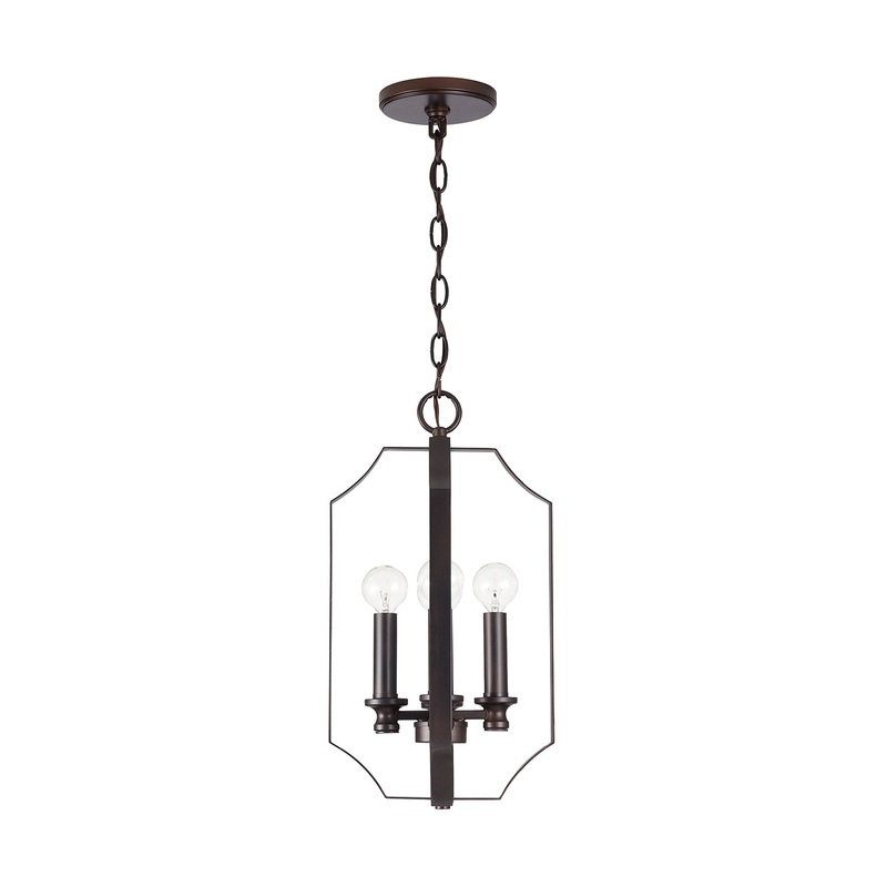 Capital Lighting 540941BZ Myles Four Light Foyer Pendant, Bronze (Discontinued)