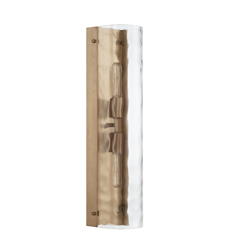 Capital Lighting 627521AD Lyra Two Light Wall Sconce, Aged Brass