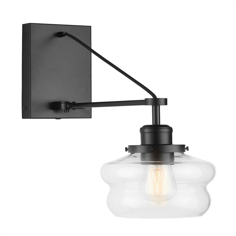 Capital Lighting 634813MB-481 Rhodes One Light Wall Sconce, Matte Black