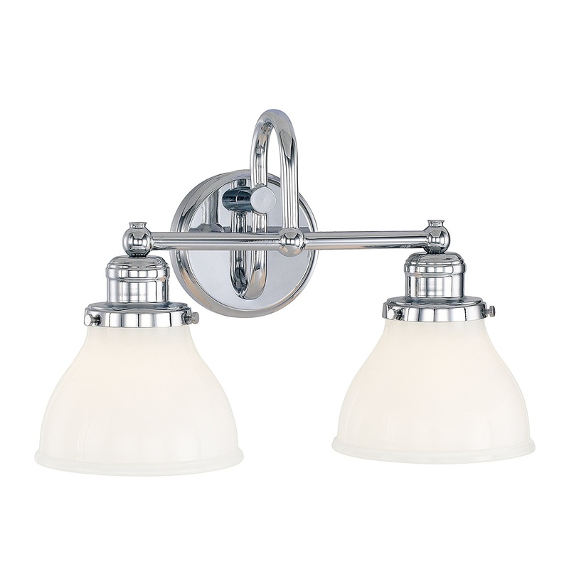 Capital Lighting 8302CH-128 Baxter Two Light Vanity, Chrome