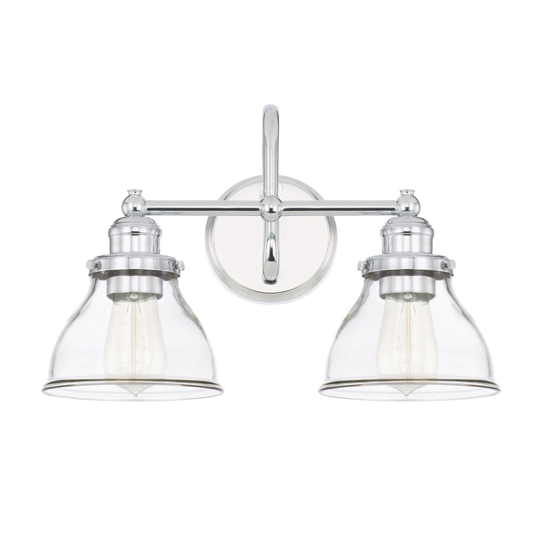 Capital Lighting 8302CH-461 Baxter Two Light Vanity, Chrome