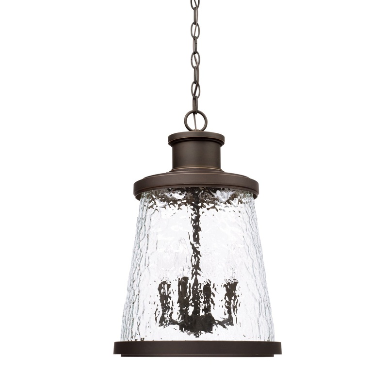 Capital Lighting 926542OZ Tory Four Light Outdoor Hanging Lantern, Oiled Bronze (Discontinued)