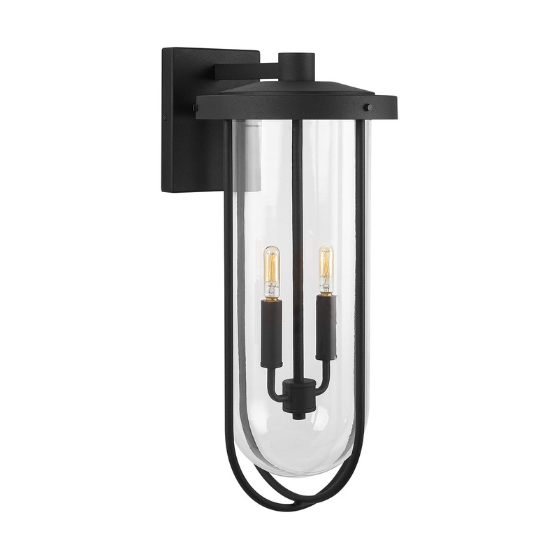 Capital Lighting 934221BK Corbin Two Light Wall Mount, Black (Discontinued)
