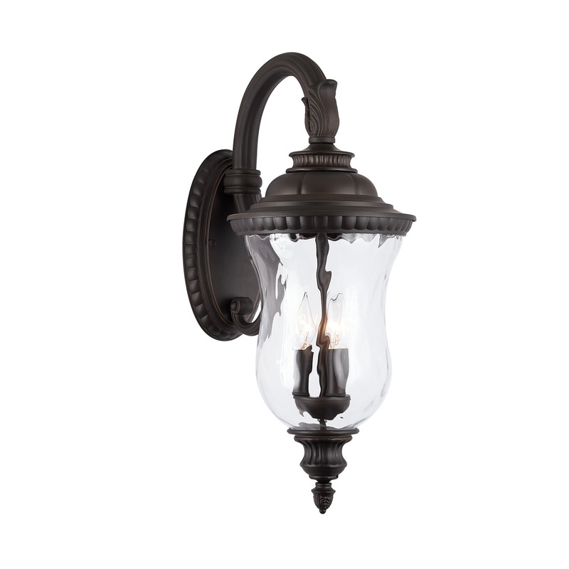 Capital Lighting 939831OZ Ashford Three Light Outdoor Wall Lantern, Oiled Bronze (Discontinued)
