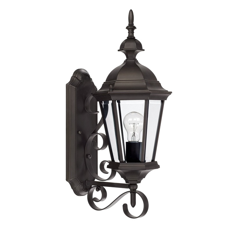 Capital Lighting 9721OB Carriage House One Light Outdoor Wall Lantern, Old Bronze (Discontinued)