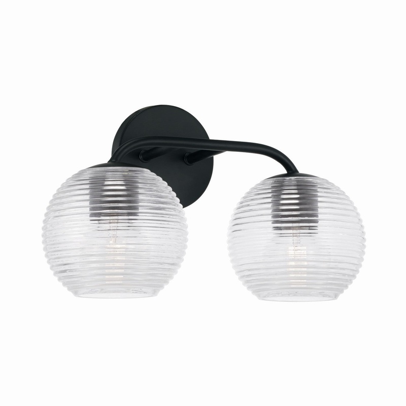Capital Lighting 149921MB-544 Dolan Two Light Vanity, Matte Black