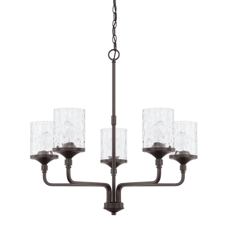 Capital Lighting 428851BZ-451 Colton Five Light Chandelier, Bronze
