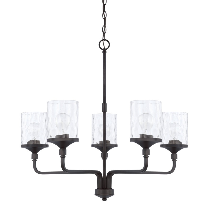 Capital Lighting 428851MB-451 Colton Five Light Chandelier, Matte Black