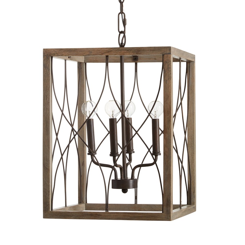 Capital Lighting 529141NG Tybee Four Light Foyer Pendant, Nordic Grey