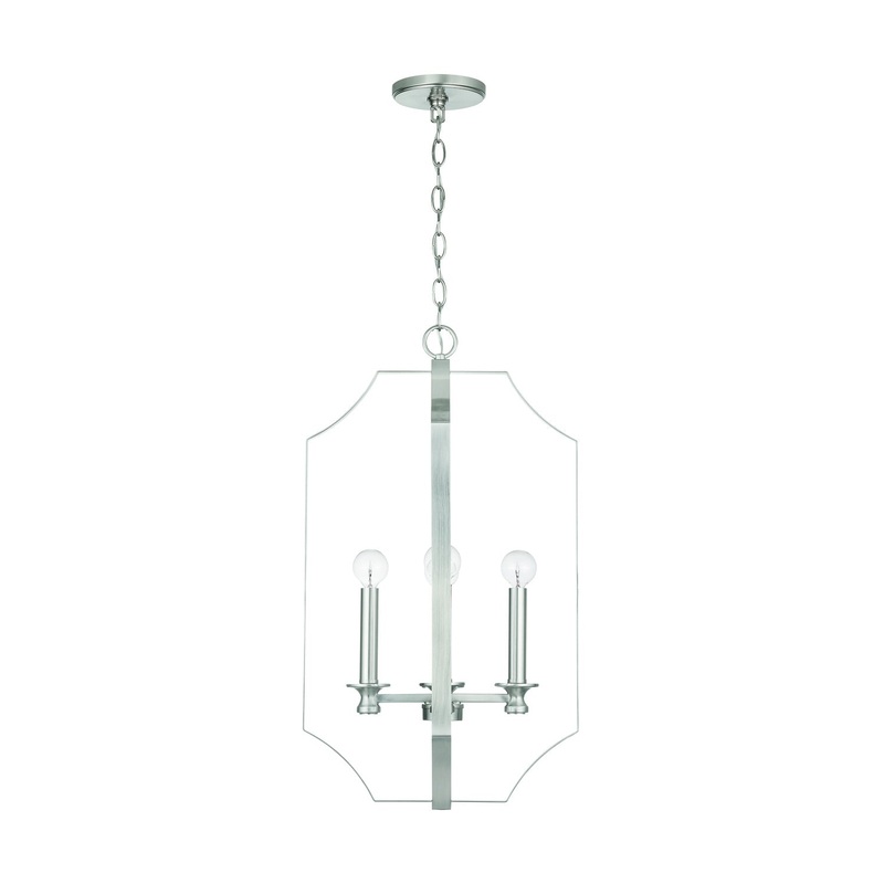 Capital Lighting 540942BN Myles Four Light Foyer Pendant, Brushed Nickel (Discontinued)