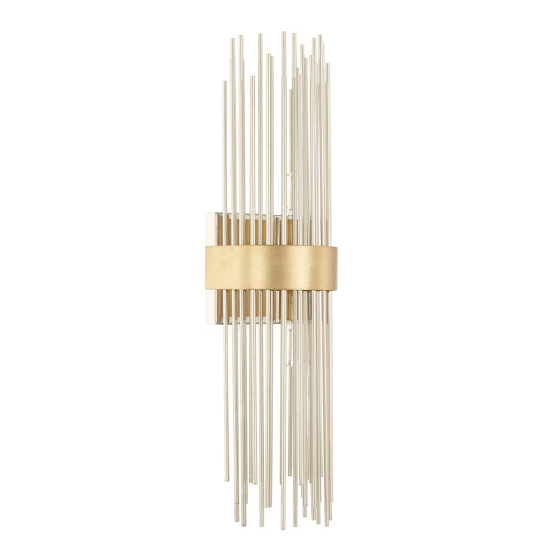 Capital Lighting 625421FI Lena Two Light Wall Sconce, Fire and Ice
