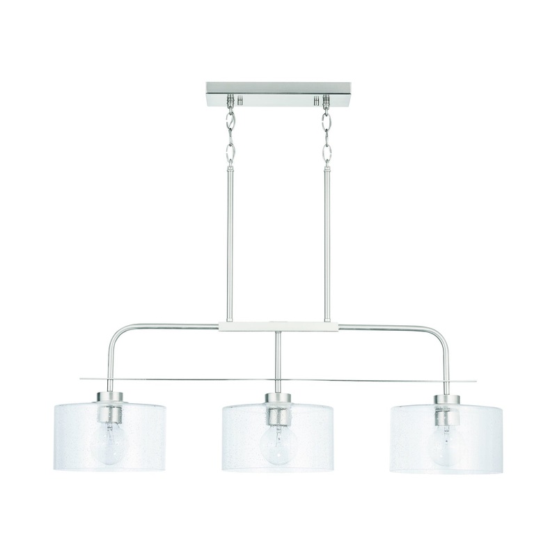 Capital Lighting 838435BN Jake Three Light Island Pendant, Brushed Nickel (Discontinued)