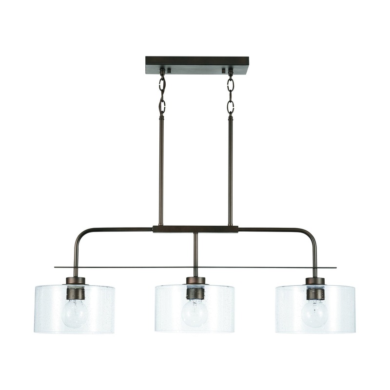 Capital Lighting 838435BZ Jake Three Light Island Pendant, Bronze (Discontinued)
